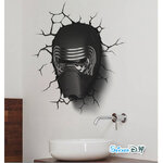 Transparent wall sticker สติ๊กเกอร์ติดผนัง 3D Star Wars (กว้าง50cm.xสูง60cm.)