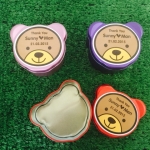 ตลับโลหะหมี พร้อมสติกเกอร์ชื่อ