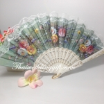 พัดหลุยส์ สเปน ของชำร่วย แพ็คถุงแก้วใส ติดโบว์