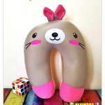 หมอนรองคอตัวยู ลายกระต่าย