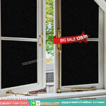 ฟิล์ม PVC สูญญากาศติดกระจก "Black" T151 (หน้ากว้าง90cm.) เมตรละ 139 บาท