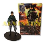 Action Figure โมเดล attack On Titan - รีไวล์ ขนาดความสูง 16.5 ซม. มีฐาน งานสวย