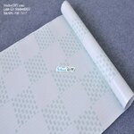 (กว้าง45cm.xยาว10m.)Wallpaper sticker วอลเปเปอร์แบบกาวในตัว ลายตาราง สไตล์H สีเขียว