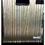 สติ๊กเกอร์ฝ้าติดกระจก แบบมีกาวในตัว ไผ่ตงเหลืองทอง (หน้ากว้าง 90cm) เมตรละ 89 บาท