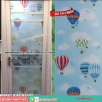 สติ๊กเกอร์ฝ้าติดกระจก แบบมีกาวในตัว Balloon (หน้ากว้าง 90cm) เมตรละ 89 บาท