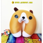 หมอนรองคอตัวยู ลายหมี