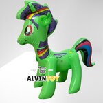 ตุ๊กตาม้าโพนี่เป่าลม สูบลม ของเด็กเล่น ขนาดความสูง 65 ซม ส่งเร็ว พร้อมส่งจากกทม.