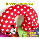 หมอนรองคอรูปตัวยูลายมินนี่เมาส์