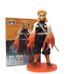 Action Figure Kimetsu no Yaiba ฟิกเกอร์ ดาบพิฆาตอสูร เร็นโกคุ เคียวจูโร่ ขนาดความสูง 23 ซม. มีฐาน พร้อมกล่อง งานสวย