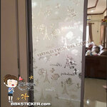 (กว้าง90cm.xยาว122cm.) ฟิล์ม PVC สูญญากาศติดกระจก กันร้อน/กันรังสียูวี "Eiffel tower"