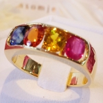 แหวนsapphire สลับสี