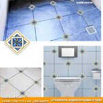 Wall Sticker สติ๊กเกอร์กระเบื้องโบราณ 3D แต่งกระเบื้องหรือผนัง SK36015 (8cm.x8cm.จำนวน13ชิ้น)