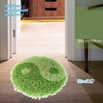 Wall Sticker สติ๊กเกอร์ติดผนังสามมิติ 3D หยินหยาง "ความสมดุลคือหัวใจของความสุข" SK6006 (กว้าง58cm.xสูง58cm)