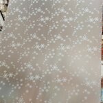 (กว้าง90cm.xยาว65cm.) ฟิล์ม PVC สูญญากาศติดกระจก เกล็ดหิมะ