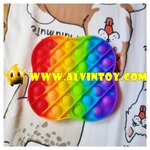 ของเล่นยางกด Pop It สีรุ้ง Rainbow ของเล่นเด็ก ของเล่นกดบับเบิ้ล เล่นได้ทุกวัย ของเล่นคลายเครียด