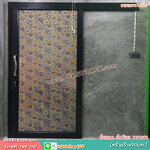 สติ๊กเกอร์ฝ้าติดกระจก แบบมีกาวในตัว 3D Geometric II(หน้ากว้าง90cm) เหลือเมตรละ 89 บาท