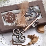 ที่เปิดขวด กุญแจ สไตล์วินเทจ แพ็คกล่องผูกโบว์พร้อมป้ายชื่อ