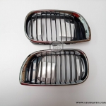 กระจังหน้า BMW E46 รุ่นตายก (11ซี่ สีดำ)