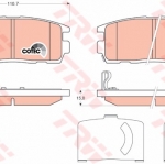 ผ้าดิสเบรคหลัง CAPTIVA ทุกรุ่น / Rear Brake Pads