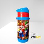 กระติกน้ำเด็ก มาริโอ้ มีหลอดดูด 500 ml ขนาด 7x20 cm.