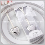 ช้อนชงพร้อมกรองชา สแตนเลส รูปหัวใจ