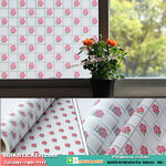 สติ๊กเกอร์ฝ้าติดกระจก แบบมีกาวในตัว Flower GS1019 (หน้ากว้าง 92cm) เมตรละ 95 บาท