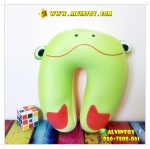 หมอนรองคอตัวยู ลายกบ