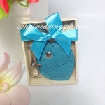 พวงกุญแจ Thank คละสีคละทรง แพ็คกล่องผูกโบว์