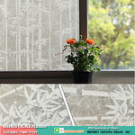 สติ๊กเกอร์ฝ้าติดกระจก แบบมีกาวในตัว ลายไผ่ Bamboo GS1007 (หน้ากว้าง 92cm) เมตรละ 95 บาท