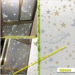 สติ๊กเกอร์ฝ้าติดกระจก แบบมีกาวในตัว Gloden star GS025 (หน้ากว้าง 90cm) เมตรละ 89 บาท