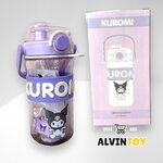 กระติกน้ำเด็ก Kuromi คุโรมิ มีหลอดดูด 745 ml งานกล่องแท้