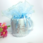 แก้วเซรามิคส์ พร้อมสกรีน 1 สี แพ็คถุงผ้า