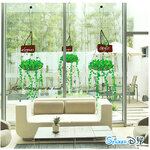 Transparent wall sticker สติ๊กเกอร์ติดผนัง กระถางต้นไม้ห้อย Taste (กว้าง76cm.xสูง109cm.)