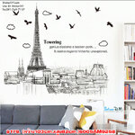 Transparent wall sticker สติ๊กเกอร์ติดผนัง Towering (กว้าง103cm.xสูง82cm.)