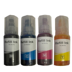 หมึกเติมอิงค์เจ็ท ขวด70ml ชุด4ขวด (กรุณาระบุสีที่ต้องการในหมายเหตุ ถ้าไม่ระบุจะได้สีตามรูป)