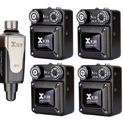 Xvive U4R4 *ของแท้รับประกัน1ปี* Digital Wireless In-Ear Monitor System หูฟังอินเอียร์มอนิเตอร์ไร้สาย (4ตัวรับ x 1ตัวส่ง)