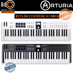 Arturia KeyLab Essential 61 mk3 *ของแท้รับประกัน 1ปี* 61 Key Midi Keyboard Controller, มิดิคีย์บอร์ดคอนโทรลเลอร์