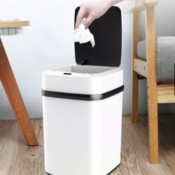 ถังขยะอัตโนมัติ ถังขยะอัจฉริยะ ถังขยะ ขนาด 12 ลิตร มีเซนเซอร์เปิด-ปิด ป้องกันกลิ่นและเชื้อโรค สะอาด สะดวก ปลอดภัย