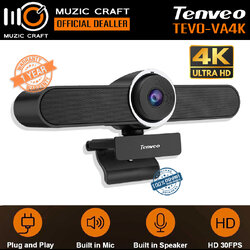 TENVEO TEVO-VA4K *ของแท้ประกัน 2ปี* 4K Conference Webcam Built-in Microphone, 124°, Ai Auto Framing, กล้องประชุมออนไลน์