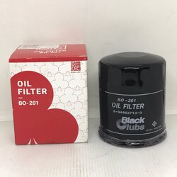 กรองเครื่อง ไส้ กรอง น้ำมันเครื่อง ไส้กรองน้ำมันเครื่อง ISUZU 4BC2 / KS22 / NPR115 ลูกเล็ก อีซูซุ ยี่ห้อ BLACK CLUB / เบอร์ BO-201 / BO201 / 8-94463713-0 / 8944637130 / Oil Filter