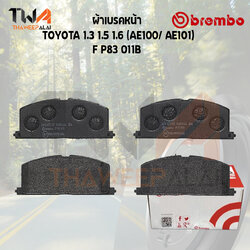 Brembo Black ผ้าเบรคหน้า (Low Metallic) TOYOTA 1300 1500 1600 (AE100-AE101) P83 011B