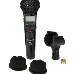 Zoom M2 *ของแท้ประกันศูนย์* MicTrak Stereo Microphone Recorder ไมค์บันทึกเสียงแบบสเตอริโอ ฟรี!! Windscreen, Mic Clip