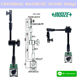 UNIVERSAL MAGNETIC STAND 80kgf "INSIZE"