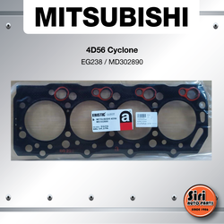 (ประกัน 1 เดือน) ประเก็นฝาสูบ MITSUBISHI 4D56 Cyclone มิตซูบิชิ ไซโคลน EG238/MD302890 (แบบไฟเบอร์) ยี่ห้อ ERISTIC