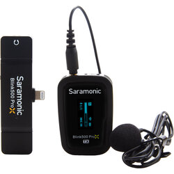Saramonic Blink500 ProX B3 *ของแท้รับประกัน 2ปี* ไมค์ไร้สายหนีบปกเสื้อ (Lightning) Digital Wireless Lavalier Microphone System