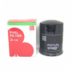 กรองโซล่า / กรองดักน้ำ ISUZU 6BD1 / DECA270 / FXZ210 ลูกเหล็ก อีซูซุ เดก้า ยี่ห้อ BLACK CLUB / เบอร์ BF-139 / BF139 / 1-13240074-0 / 1132400740 / Fuel Filter