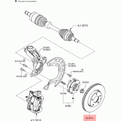 แท้ศูนย์ จานดิสเบรคหน้า CX-30 ปี2020 เครื่อง2.0 จานเบรคหน้าซีเอ็กซ์-30 (1ใบ) DHA9-DHB1