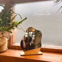 กระจกมินิมอลตั้งโต๊ะ ทรงหยัก, ทรงวงกลม