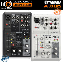 Yamaha AG03 MK2 *ของแท้ประกัน 1ปี* Live Streaming Mixer for PC/ Mac/ iOS, ไลฟ์สตรีม มิกเซอร์