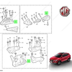 [Pre-Order] แท้ศูนย์ ชุดยางแท่นเครื่อง (3ชิ้น) MG ZS ปี2015 เครื่อง1.5